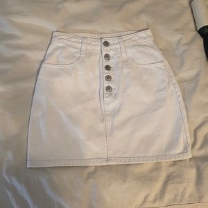 Brandy Melville/John Galt White Denim Skirt